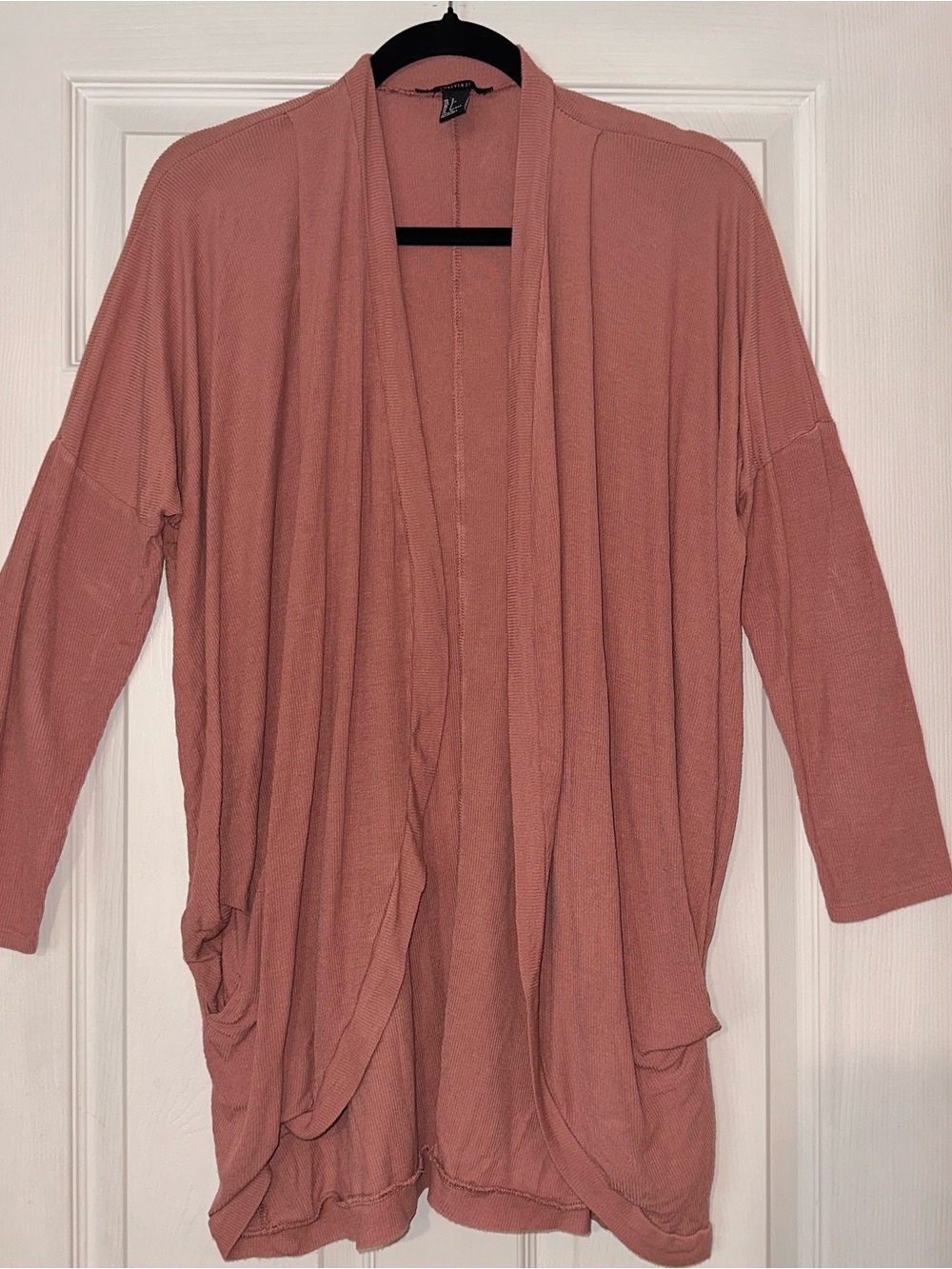 Forever 21 Open-Front Cardigan - Dusty Rose